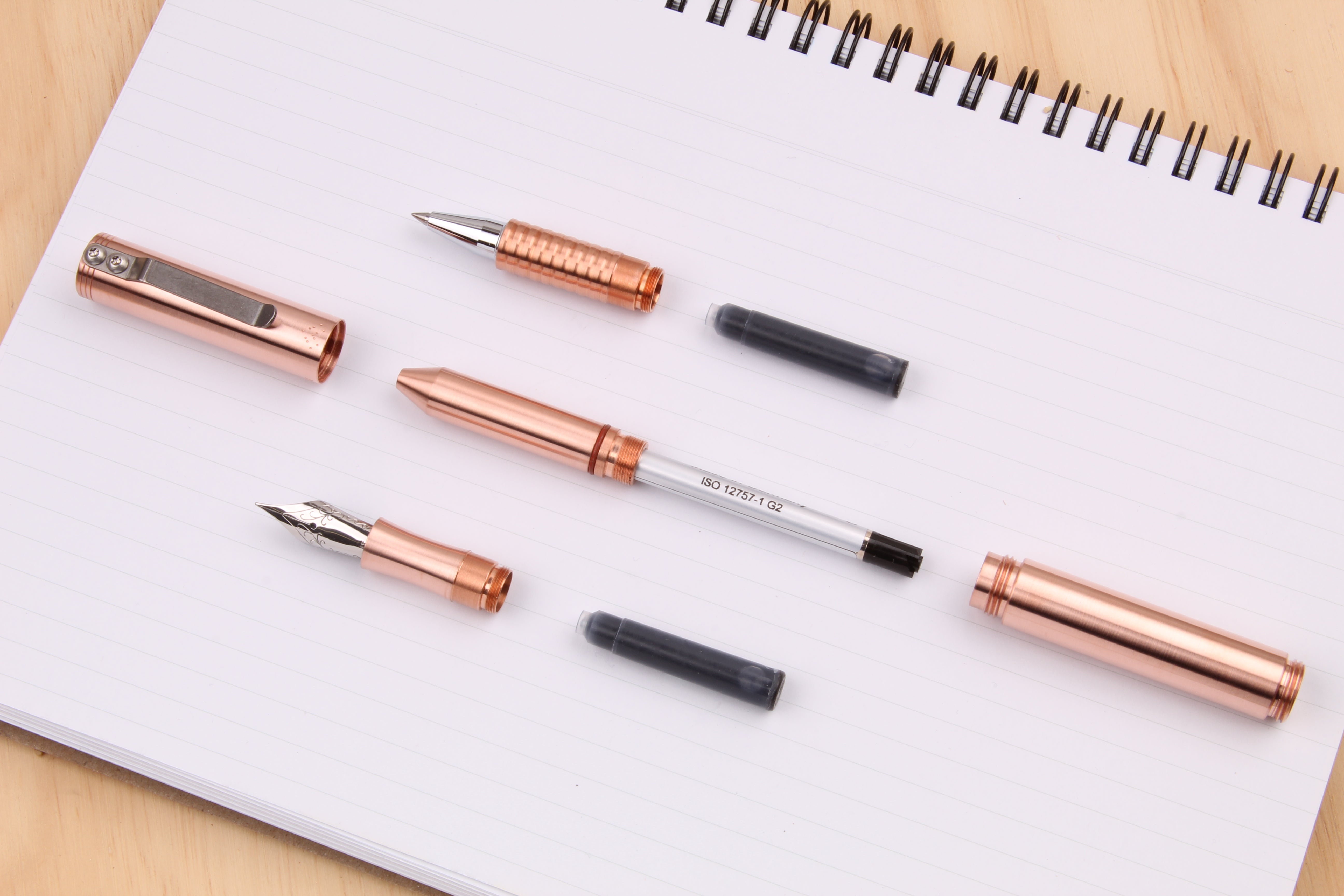 Fountain vs Rollerball vs Ballpoint!? Introducing the new Pocket Six Rollerball grip sections!