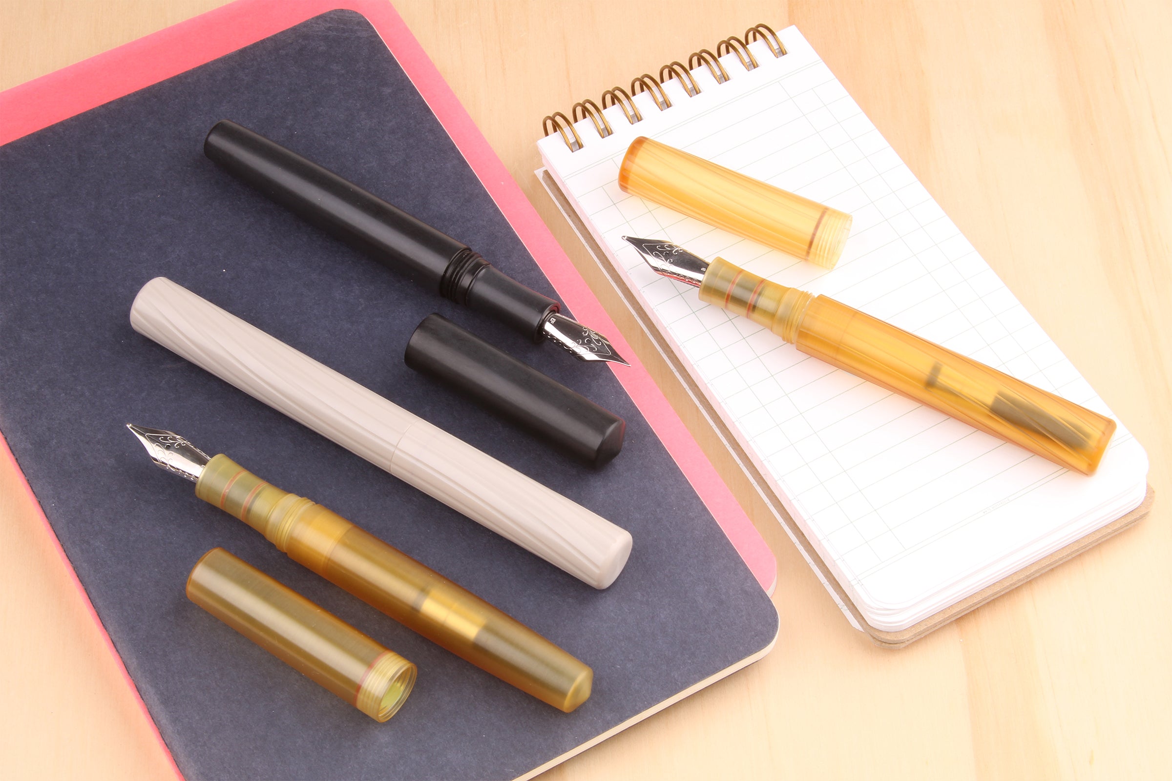 Engineered Plastics "Full Sized" Fountain Pen - Ultem/Peek/Black Ultem