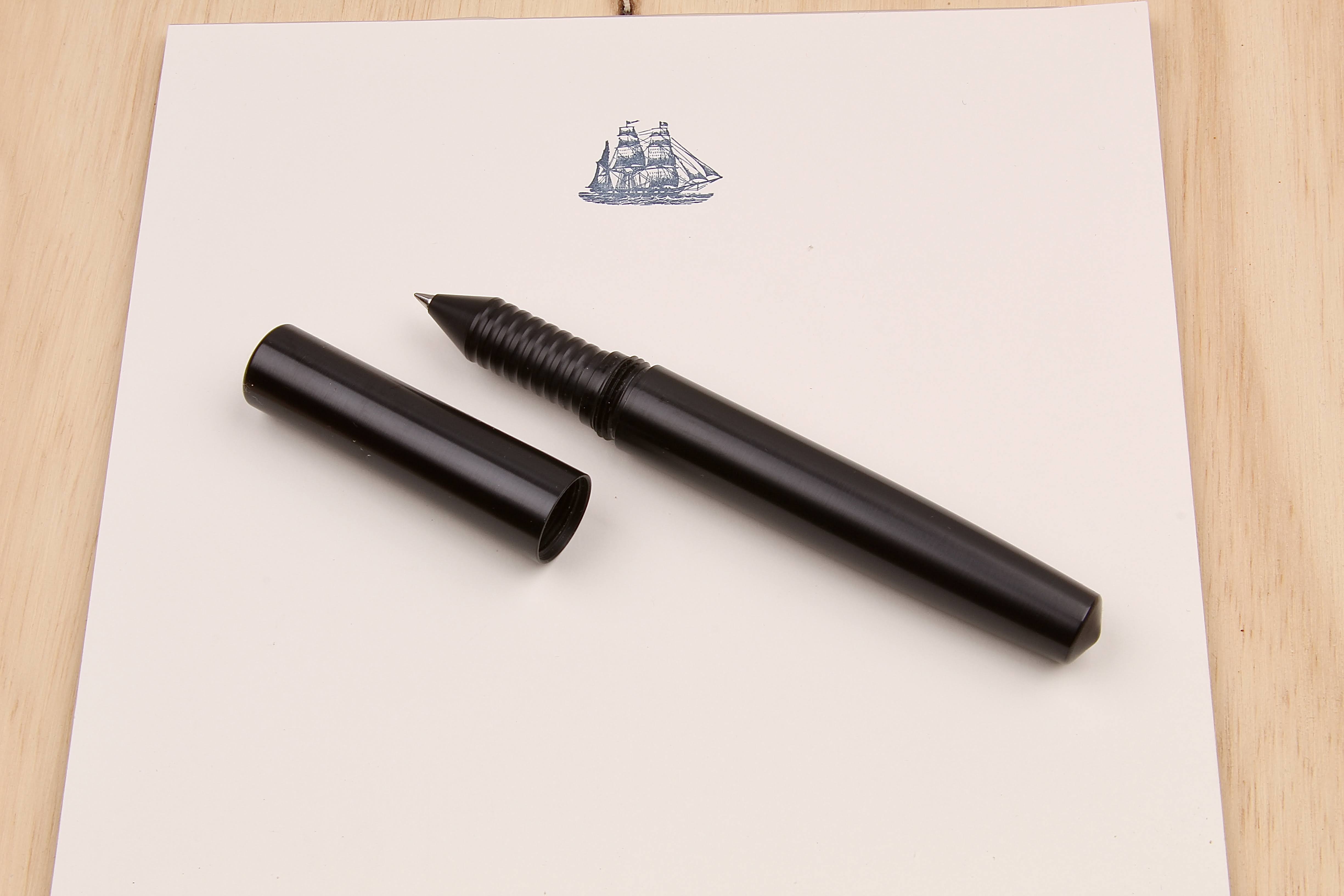 Engineered Plastics "Full Sized" Rollerball Cartridge/Felt Tip Pen - Ultem/Black Ultem