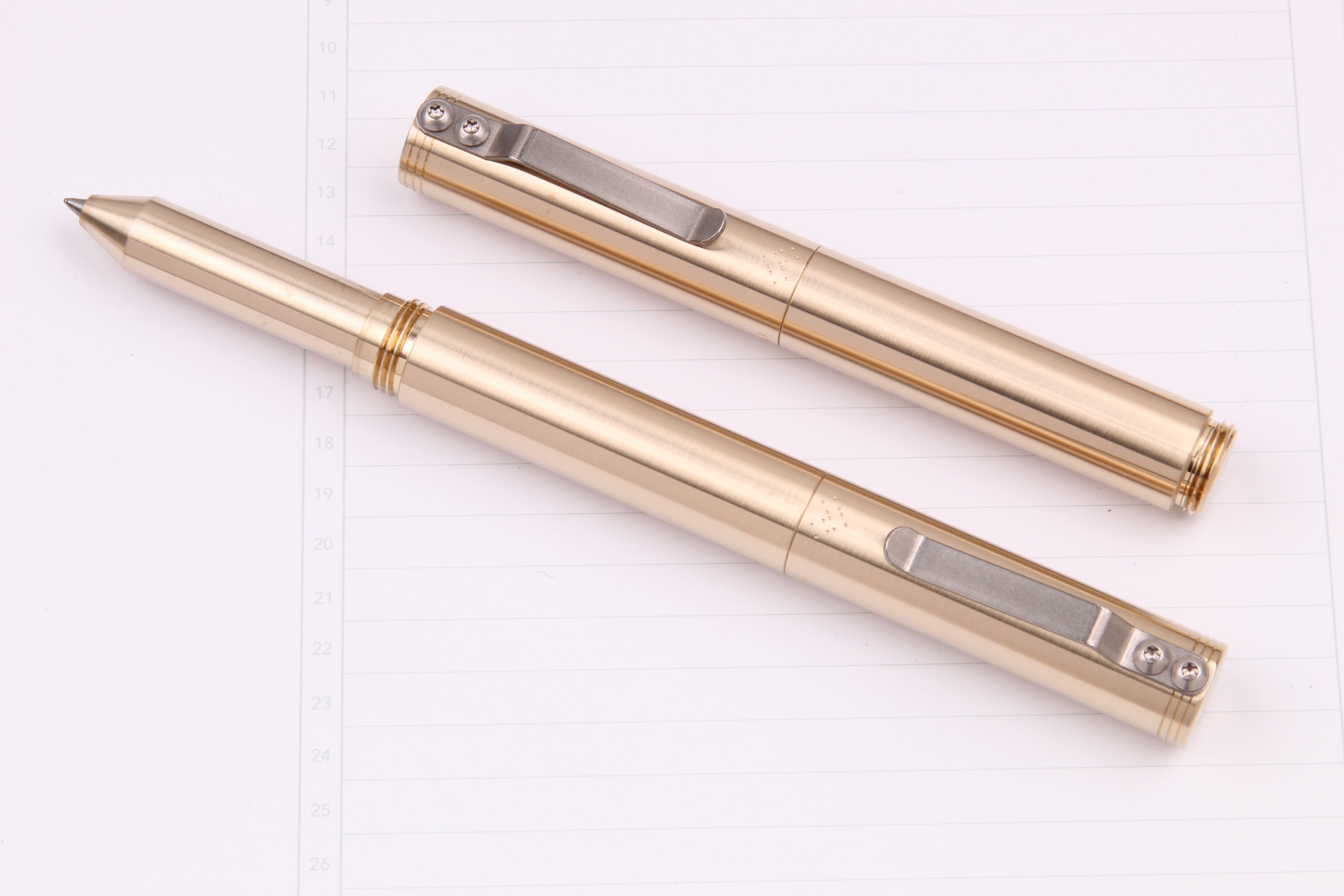 The Machined Pen V2 - The Anniversary Edition- Roller and Fountain Pen