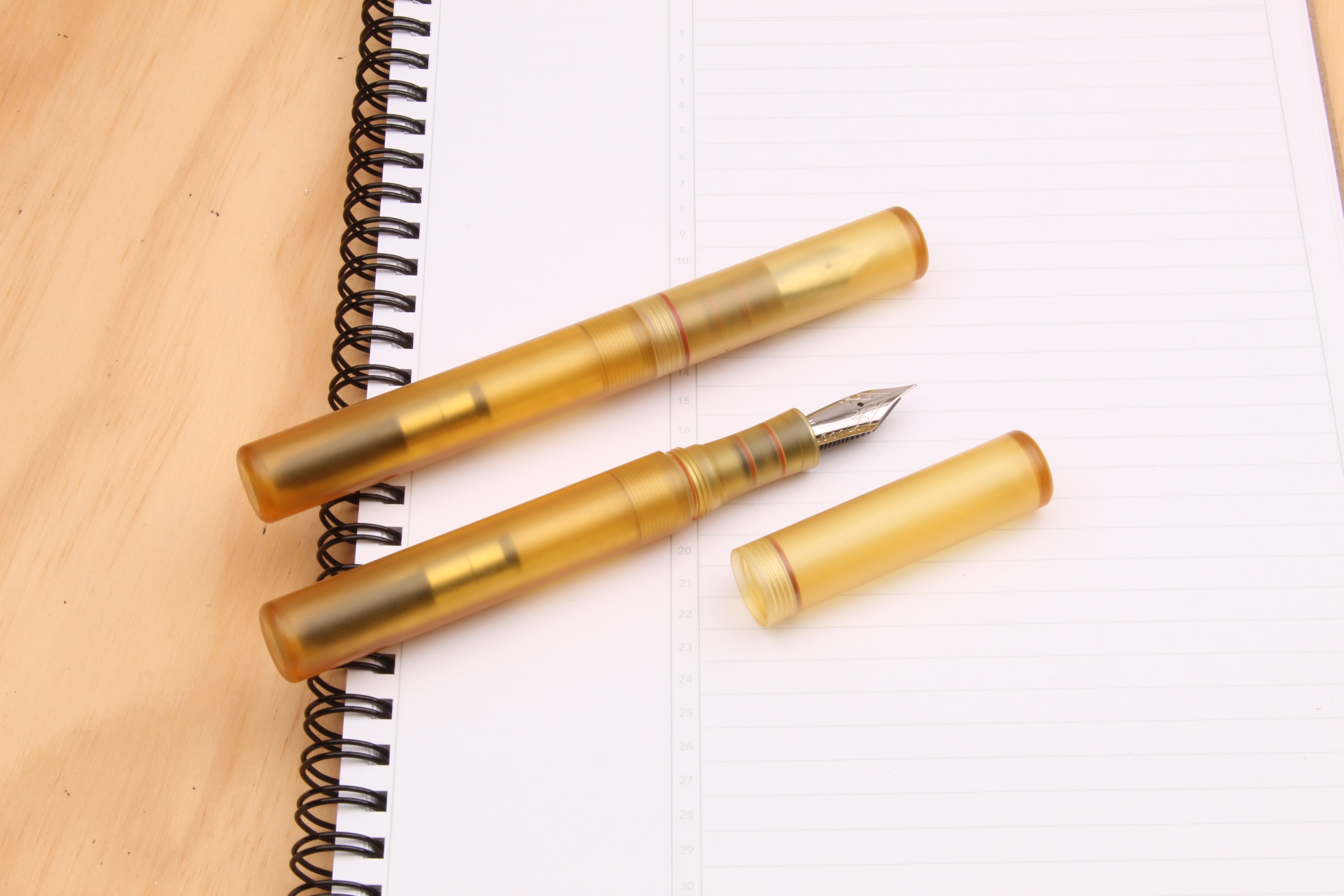 Engineered Plastics "Full Sized" Fountain Pen - Ultem/Peek/Black Ultem