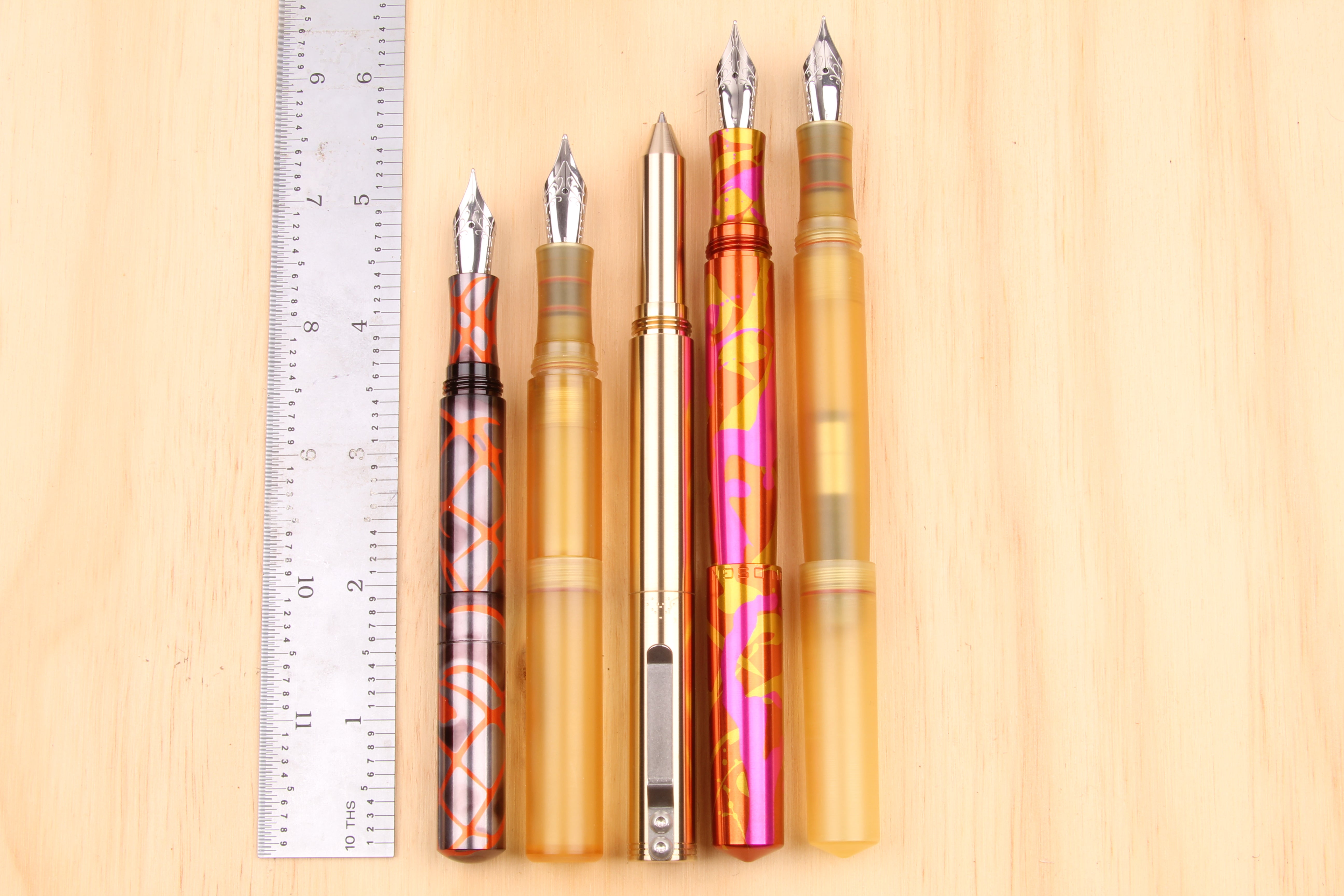 Engineered Plastics "Smoltem" Pocket Fountain Pen - Ultem/Peek/Black Ultem