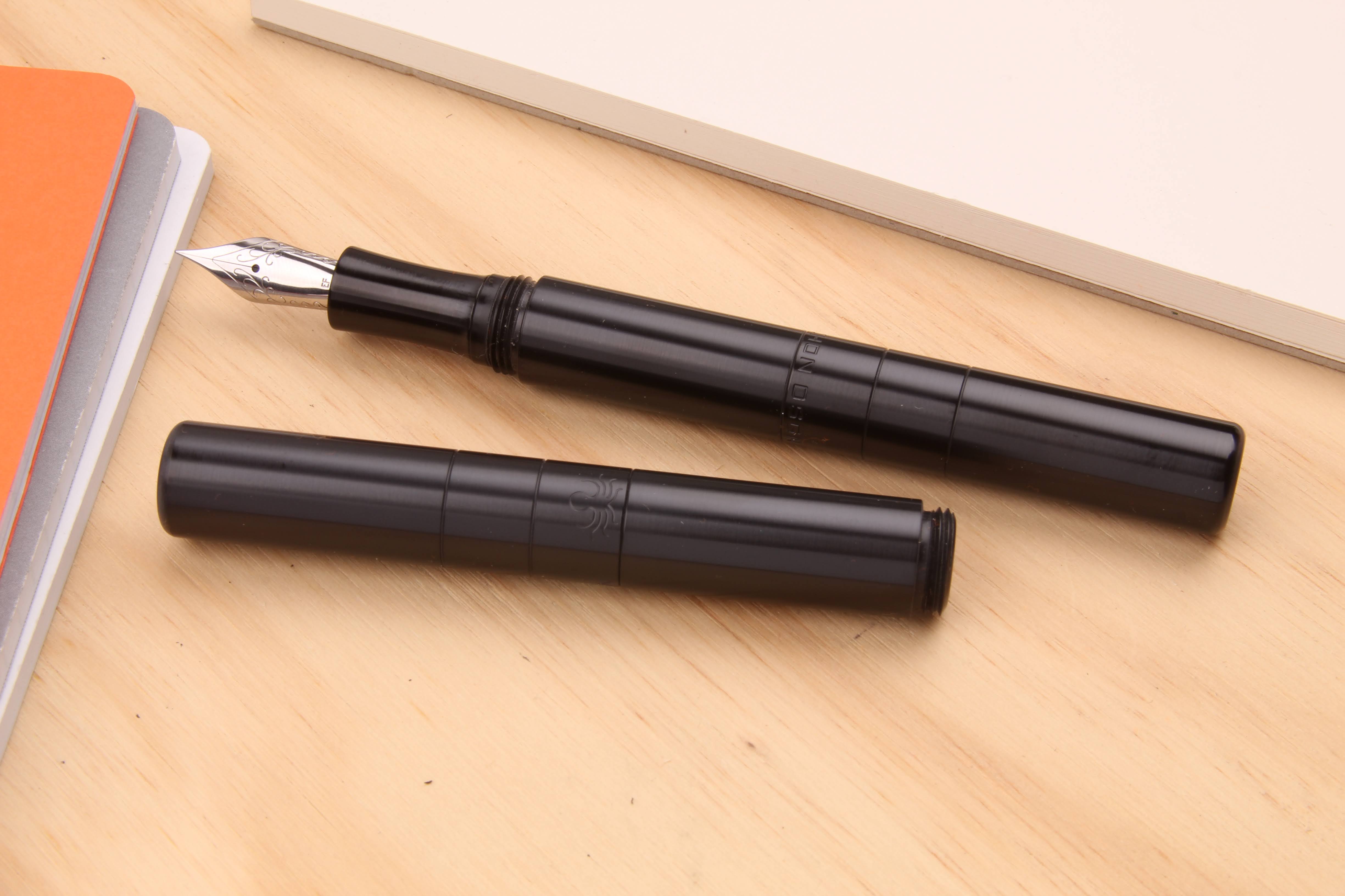 Engineered Plastics "Smoltem" Pocket Fountain Pen - Ultem/Peek/Black Ultem