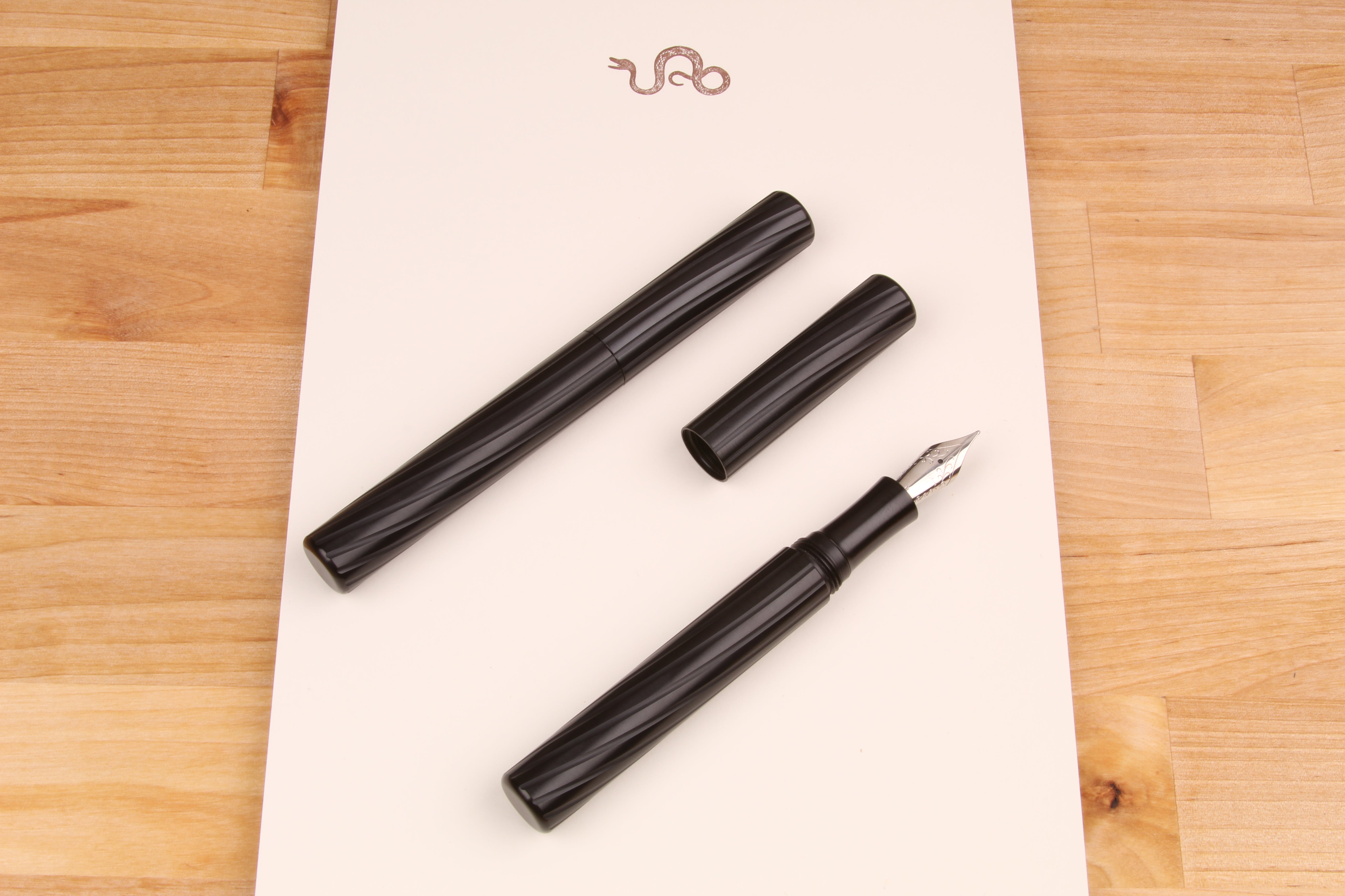 Engineered Plastics "Full Sized" Fountain Pen - Ultem/Peek/Black Ultem