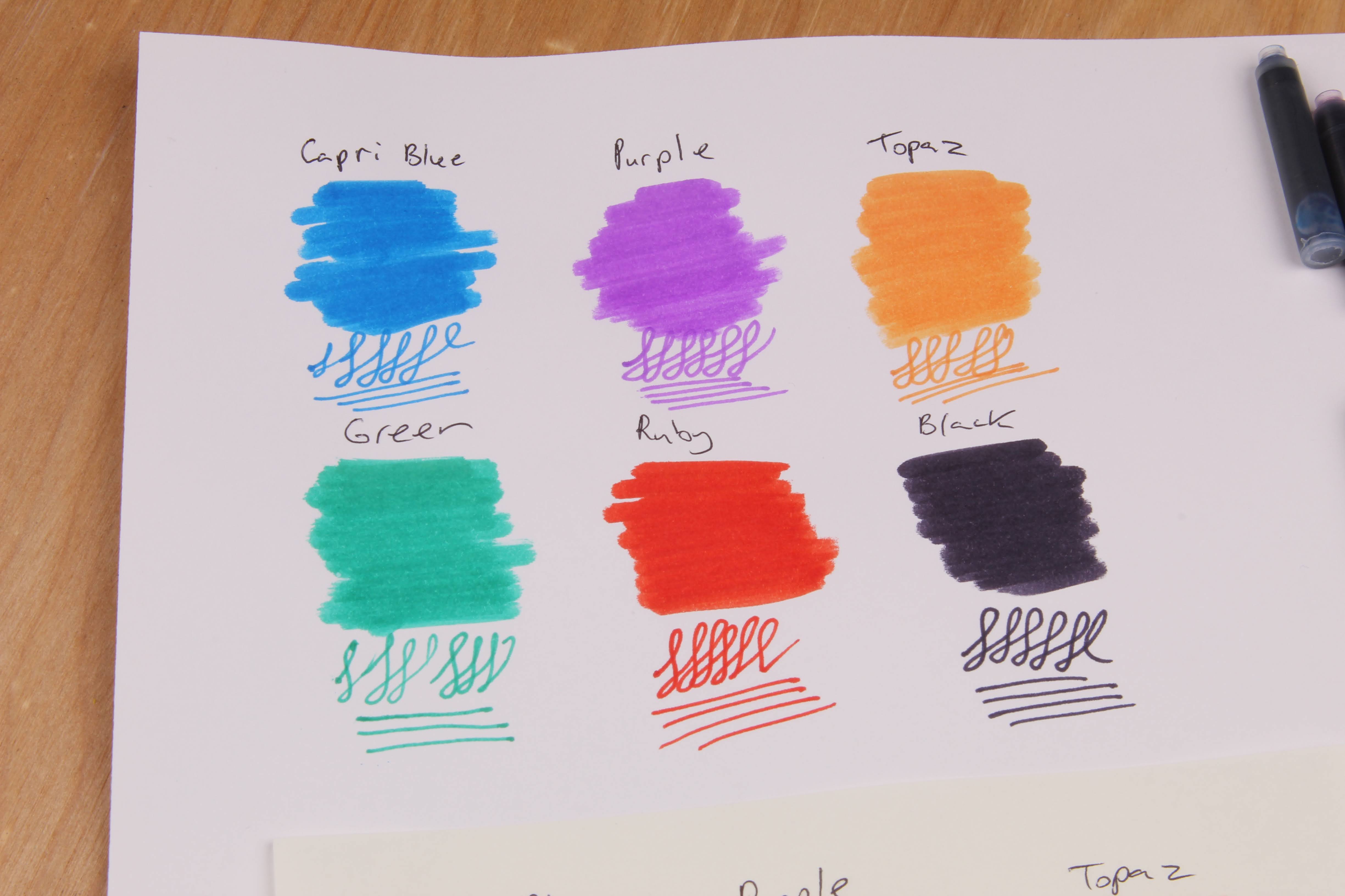 Spare Ink Cartridges for Fountain Pen and Rollerballs