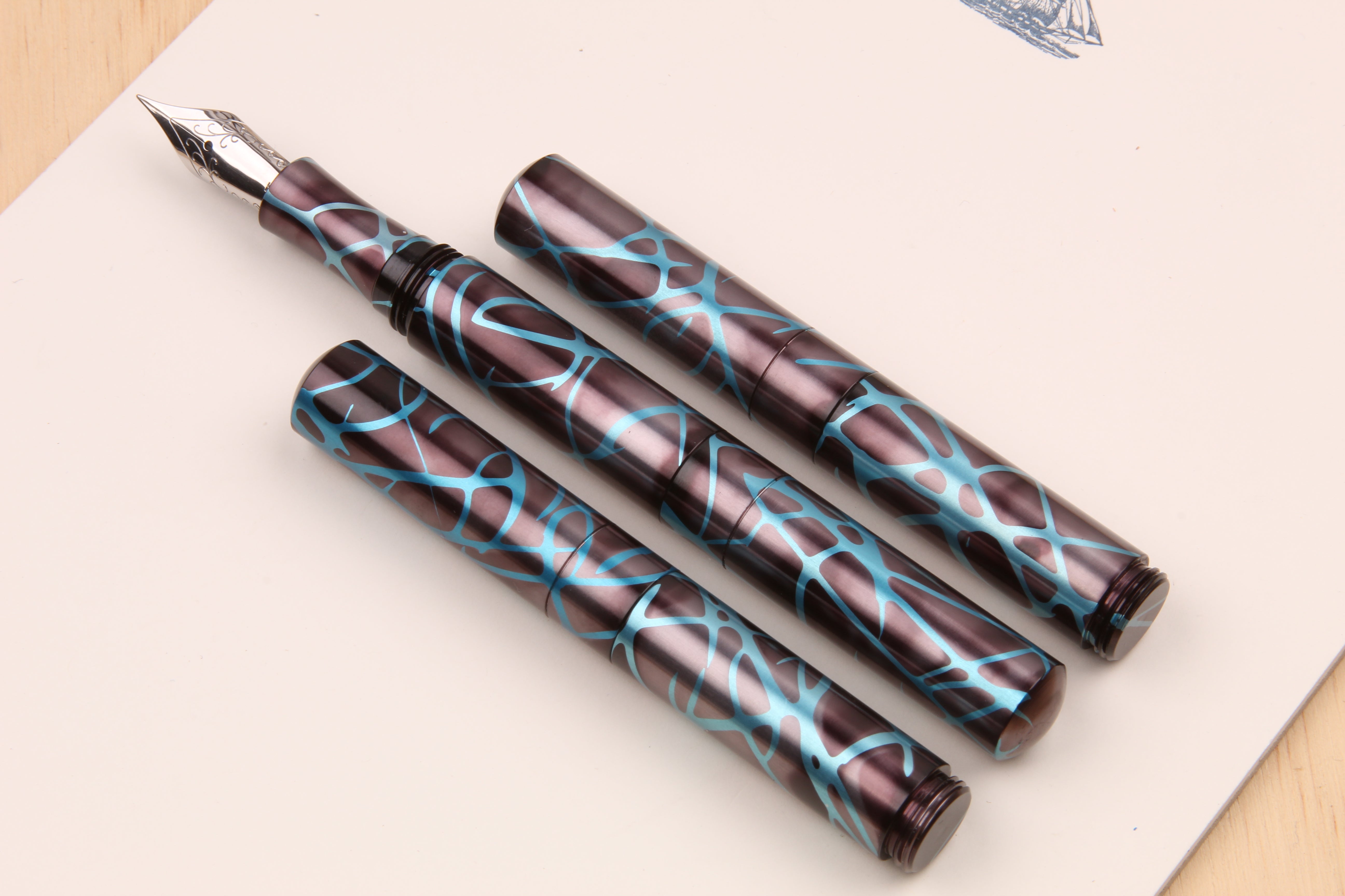 Anodized Aluminum "Pocket Six" Fountain Pen