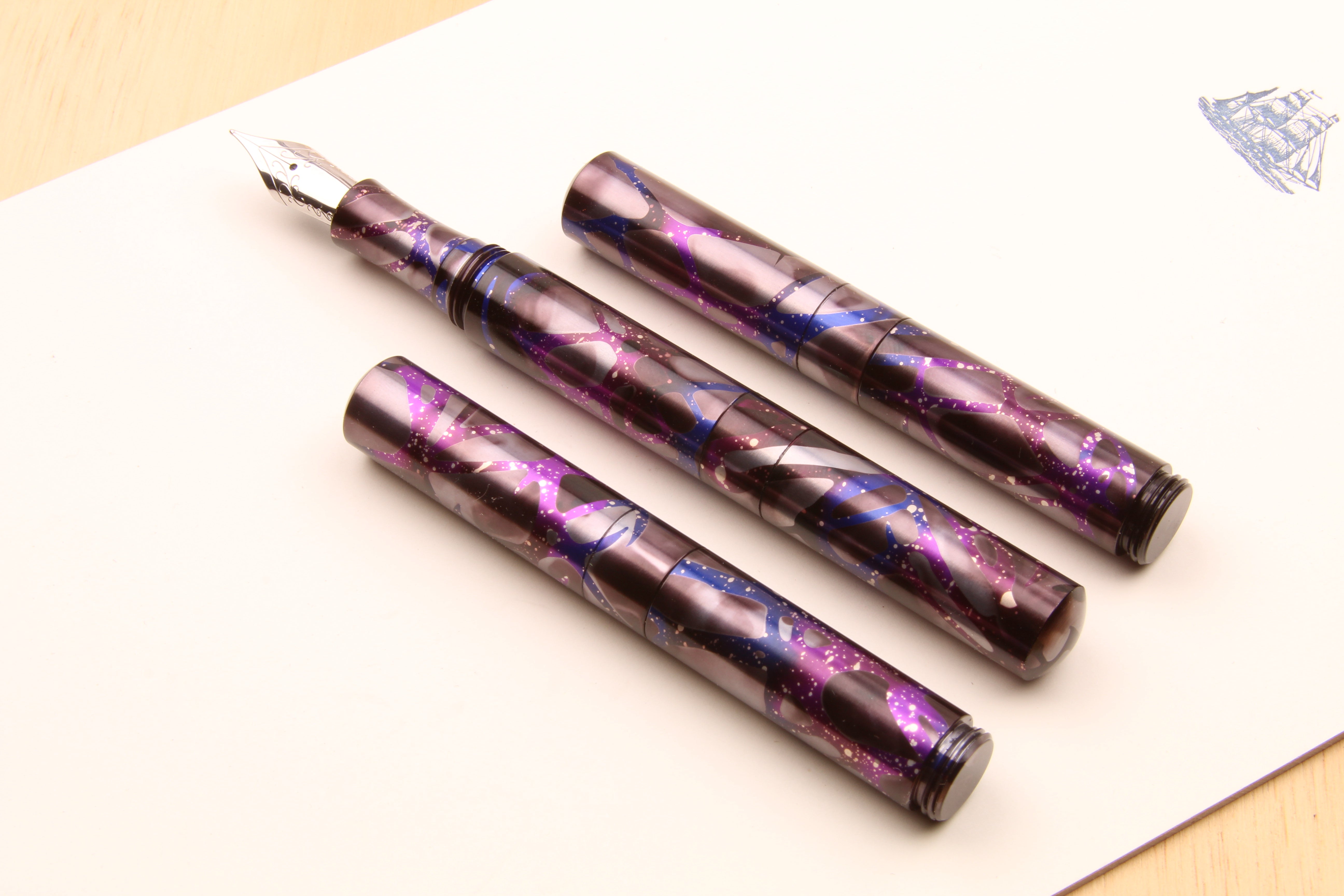 6 Pack: Dr. Ph. Martin's® Ocean 3E Dark Matter Black Fountain Pen Ink